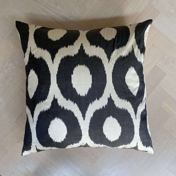 IKAT cushion cover - Black -  60 x 60 cm