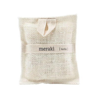 meraki bath mitt with herbs
