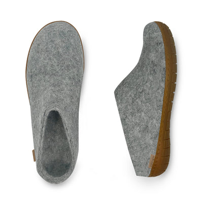 Glerups Slip-on w. rubber sole - grey - BR-01-00