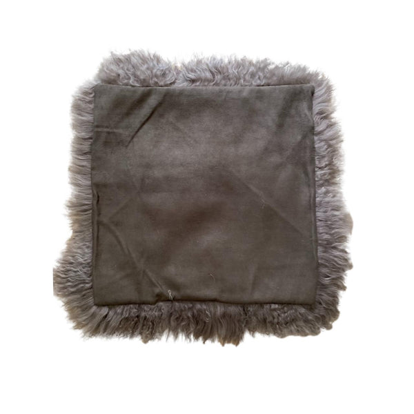 Sheepskin Seat Pad - Tibetan Curly Wool - Ash Brown