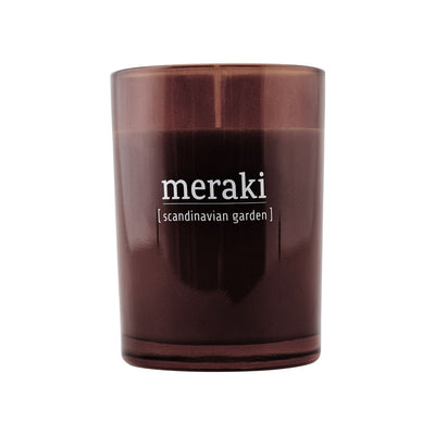 Meraki scented candle with a Scandinavian garden scent - mkap030