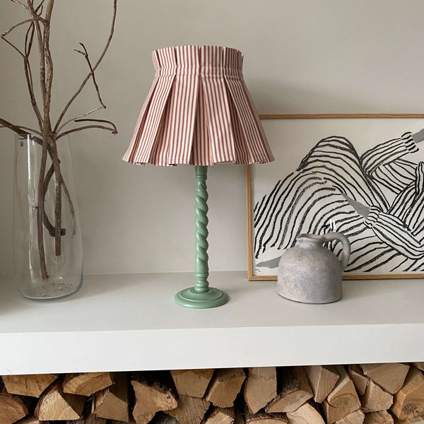 Twisty Hand-painted Wooden Lamp Base