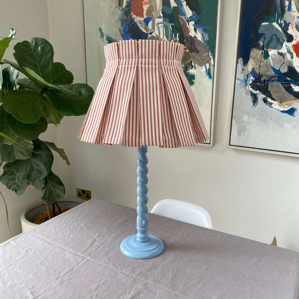 Twisty Hand-painted Wooden Lamp Base