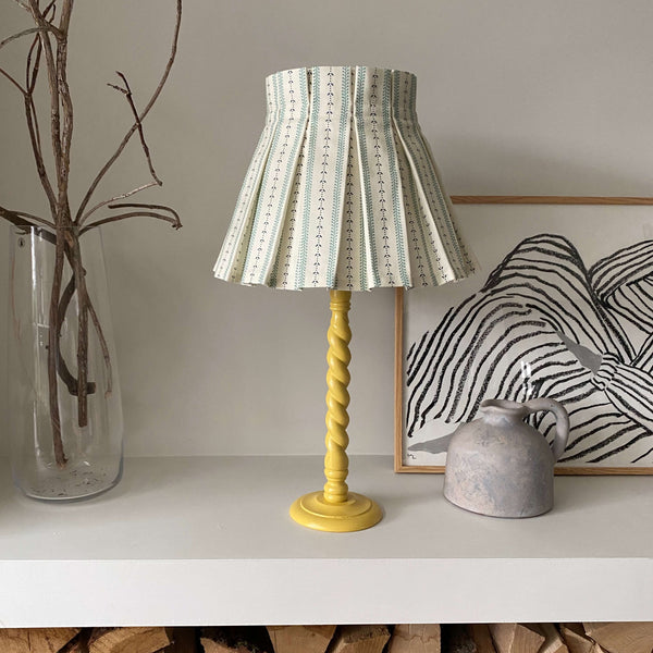 Twisty Hand-painted Wooden Lamp Base