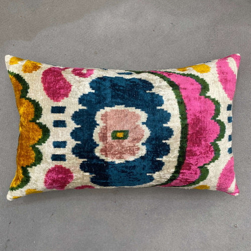 Velvet cushion cover - Multicolour- 40 x 60 cm