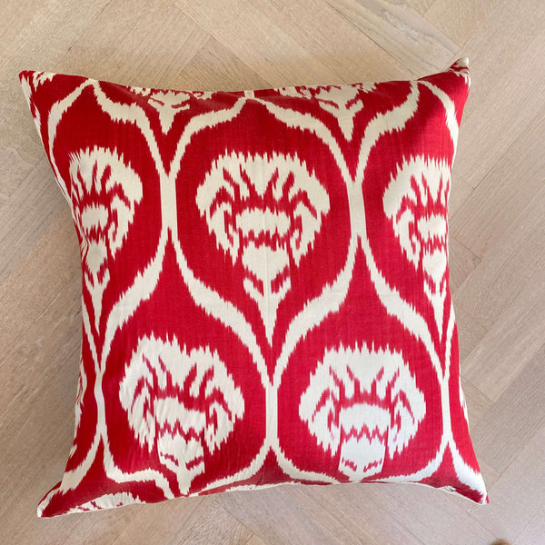 IKAT cushion cover - Red -  60 x 60 cm