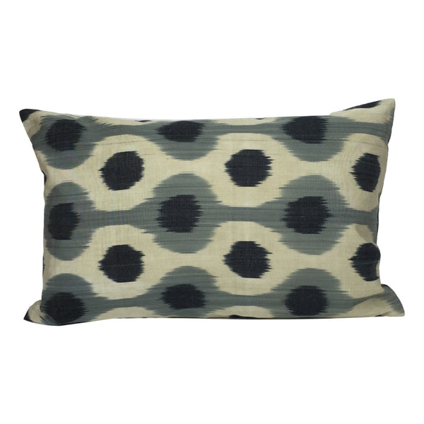 Black Dots IKAT Cushion Cover 40 x 60 cm - my little wish
