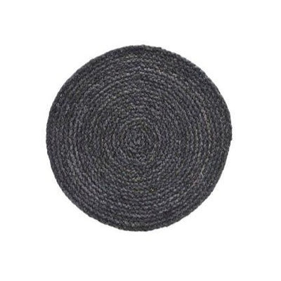 House Doctor Placemat, Circle, Grey/Blue (set of 4)