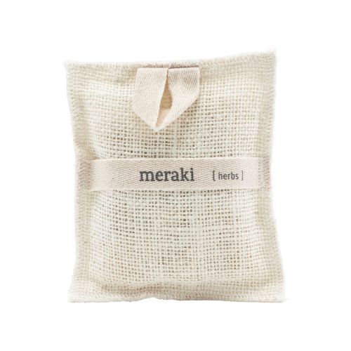 meraki bath mitt with herbs