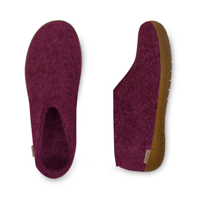 Glerups Shoes w. rubber sole - cranberry - AR-07-00