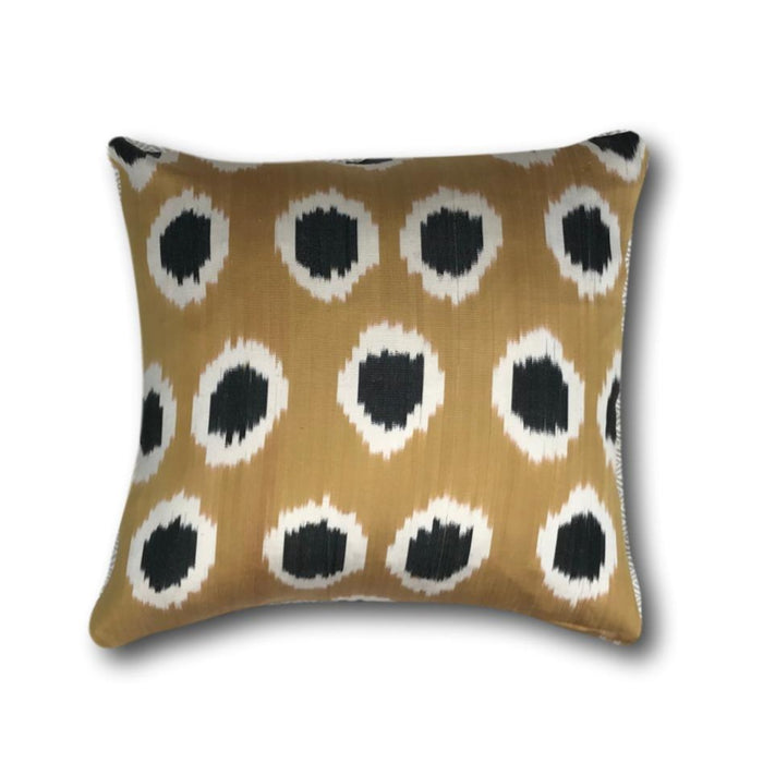 IKAT cushion cover - Black and Gold - 40 x 40 cm