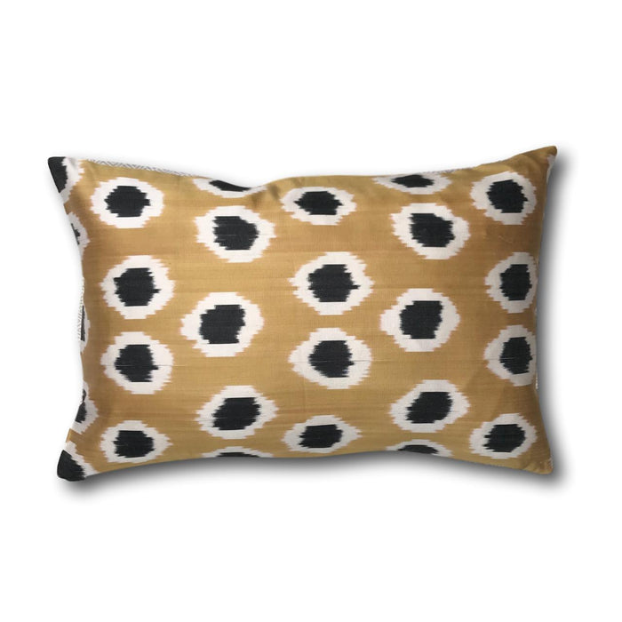 IKAT cushion cover - Black and Gold - 40 x 60 cm
