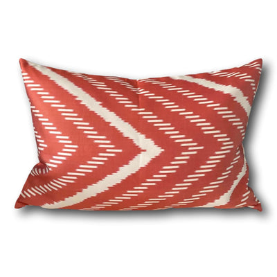 IKAT cushion cover - Burnt Orange Chevron - 40 x 60 cm