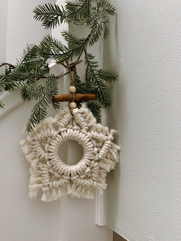 DIY Macrame Christmas Star Ornament Kit