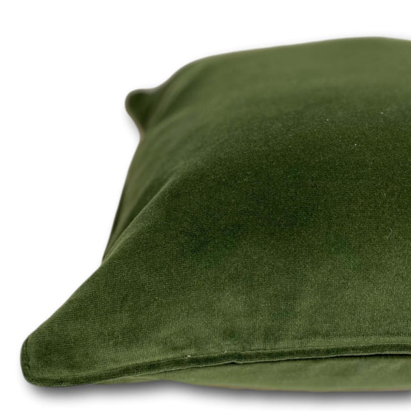 Velvet cushion cover - Forest Green -  30 x 50 cm