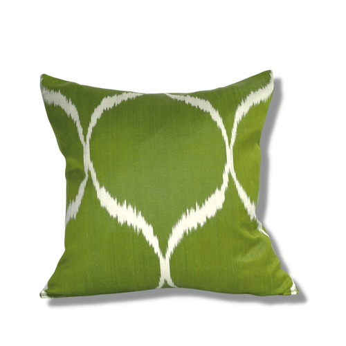 IKAT cushion cover - Grass Green - 40 x 40 cm