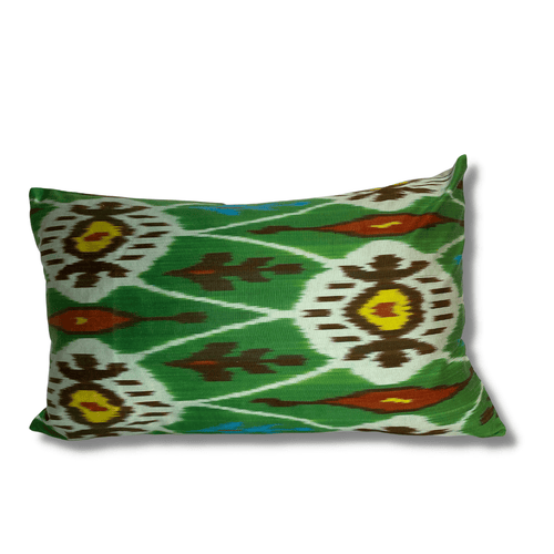 IKAT cushion cover - Green Kilim - 40 x 60 cm
