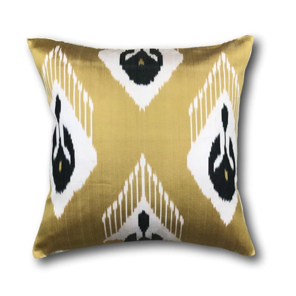 IKAT cushion cover - Yellow Green - 40 x 40 cm