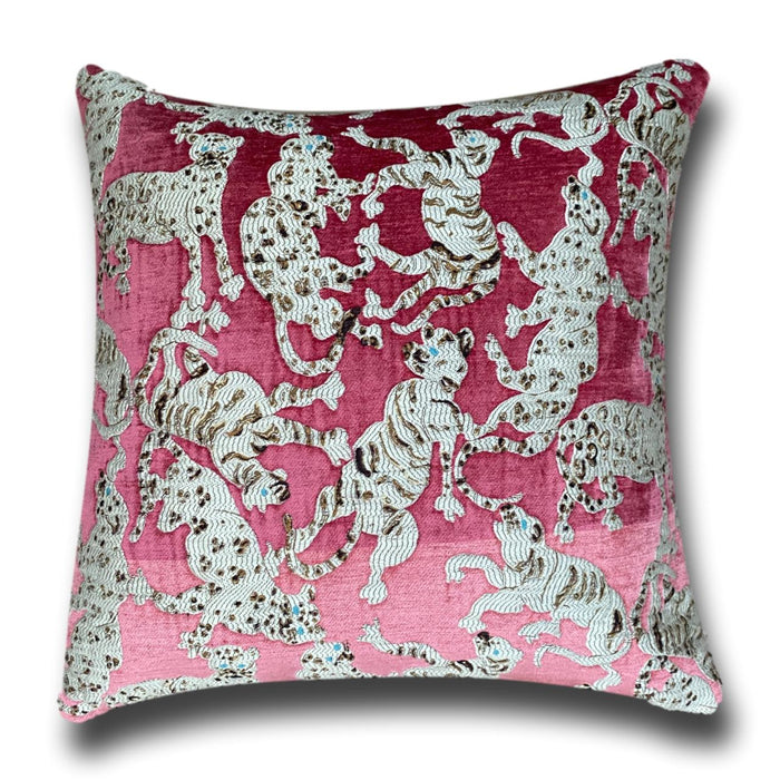 Leopard clearance velvet cushion