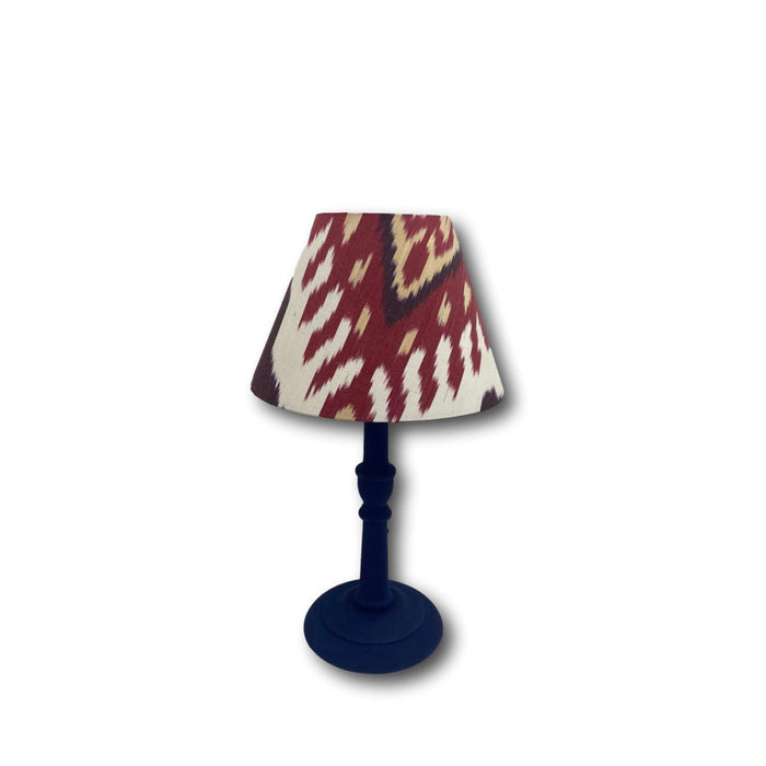Handmade Ikat Empire Mini Lampshade - Red Kilim - Dia 20 cm