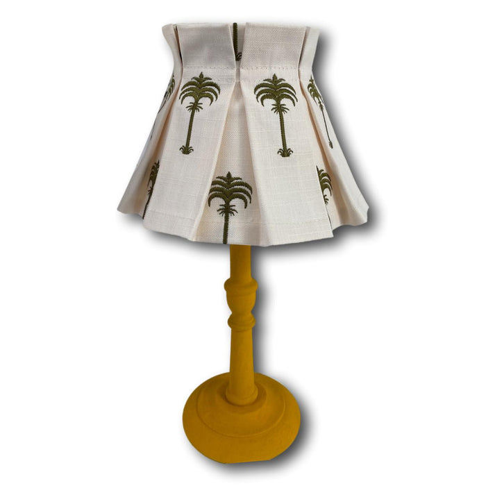 Eva Box Pleated Lampshade - Palm - Dia 19 cm