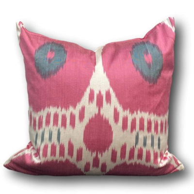 IKAT cushion cover - Pink and Grey - 40 x 40 cm