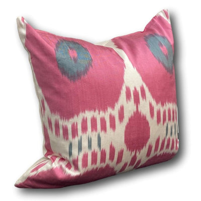 IKAT cushion cover - Pink and Grey - 40 x 40 cm