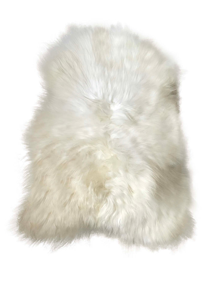Icelandic Long Wool Sheepskin Rug - Natural White