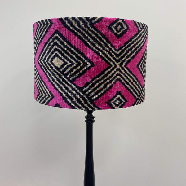 Handmade Velvet Pendant Lampshade Pink Dia 40 cm