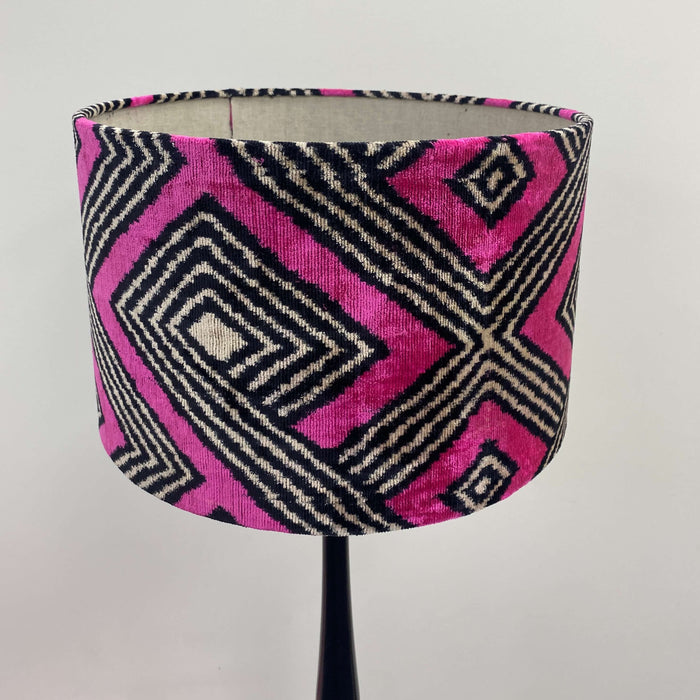 Handmade Velvet Pendant Lampshade Pink Dia 40 cm