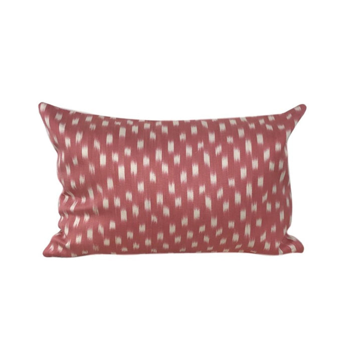 IKAT cushion cover -Pink Confetti - Double sided small  25 x 40 cm