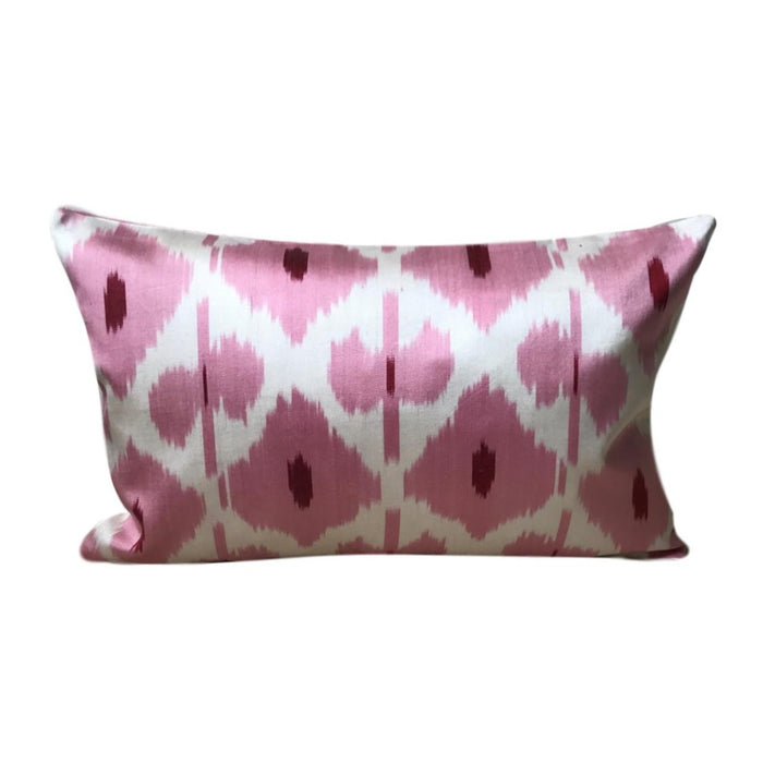 IKAT cushion cover - pink - double sided small - 25 x 40 cm