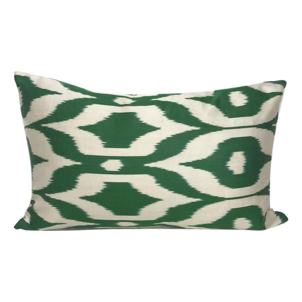 IKAT cushion cover - Green Eye- 40 x 60 cm