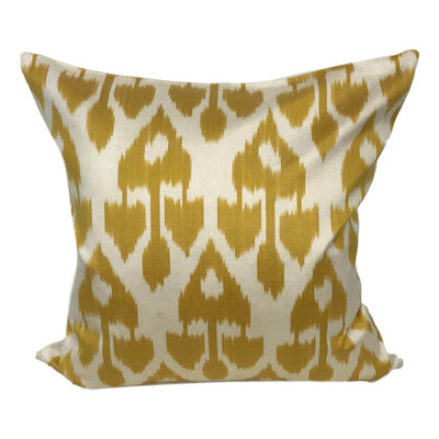 IKAT cushion cover -Mustard Yellow -  50 x 50 cm