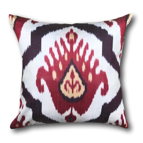 IKAT cushion cover - Red Kilim- 40 x 40 cm