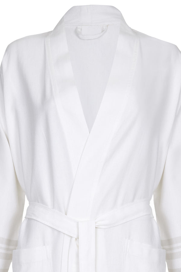 Lightweight Unisex Cotton Robe - Beige