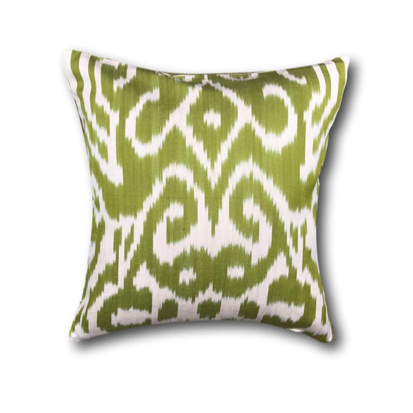 IKAT cushion cover - Pistachio Green- 40 x 40 cm