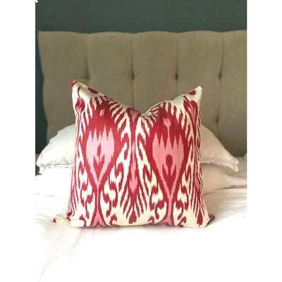 IKAT cushion cover - Red and Pink 50 x 50 cm