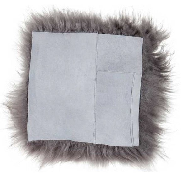 Sheepskin Seat Pad - Icelandic Long Wool - Grey