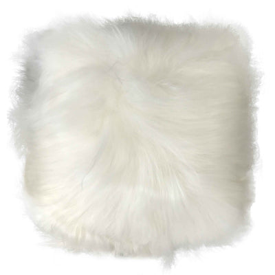 Sheepskin Cushion - Icelandic Long Wool - Natural White