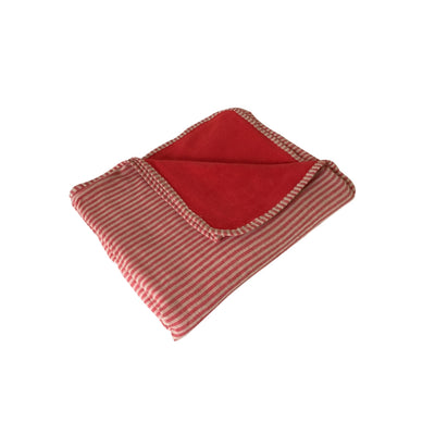 Trendy cotton children towel with a hood in red from my little wish