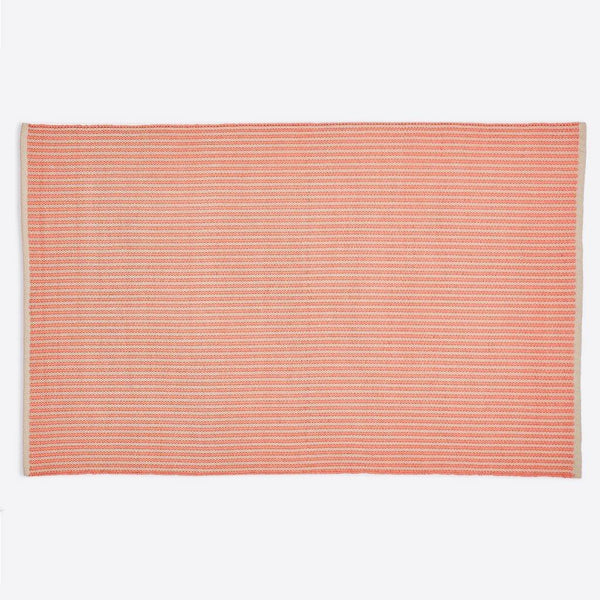 Brighton Stripe Rug - Coral - 110 x 60 cm
