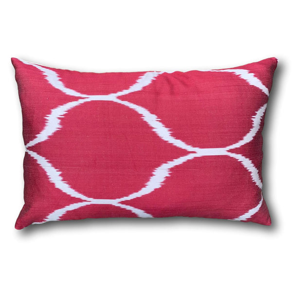 IKAT cushion cover - Pink Red - 40 x 60 cm