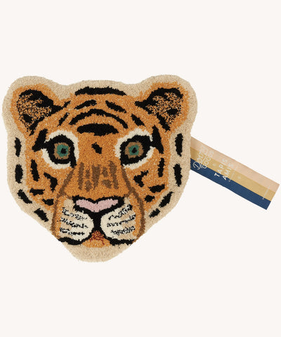 Cloudy Tiger Head Rug - small