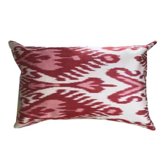 IKAT cushion cover - Pink and Red - 40 x 60 cm