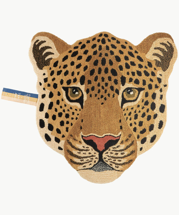 Himani Leopard Head Rug - Large