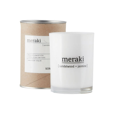 Meraki scented candle with sandelwood and jasmine scent - mkap011