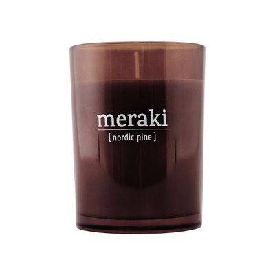 Meraki scented candle with a Nordic pine scent - mkap032