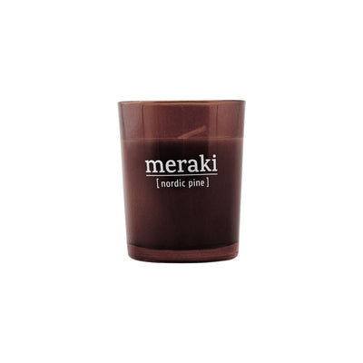 Meraki scented candle with Nordic Pine scent