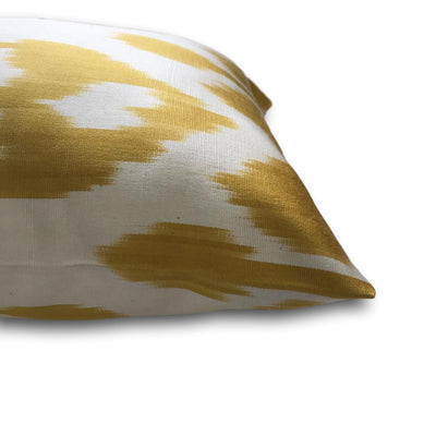 IKAT cushion cover -Mustard double sided small- 25 x 40 cm